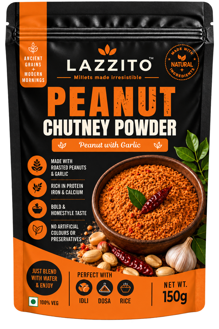 Lazzito Peanut & Garlic Chutney Powder