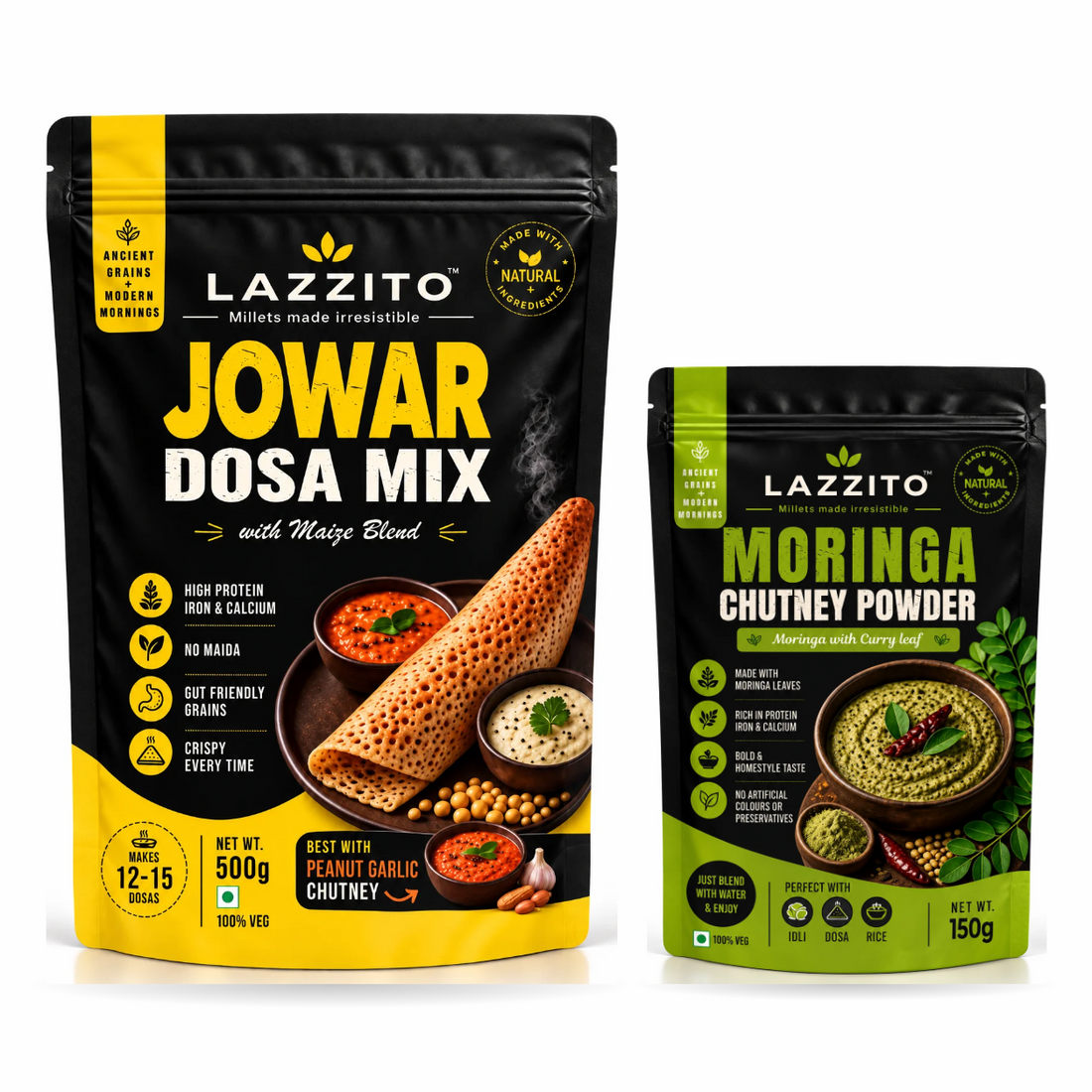 Lazzito Jowar & Moringa Breakfast Combo
