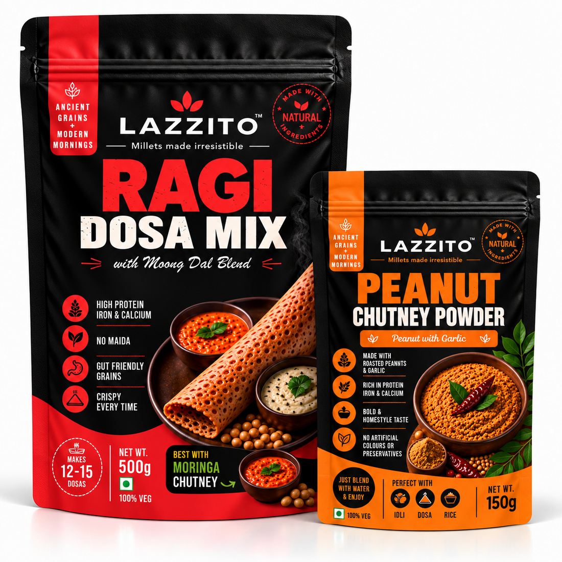 Lazzito Ragi & Peanut Breakfast Combo